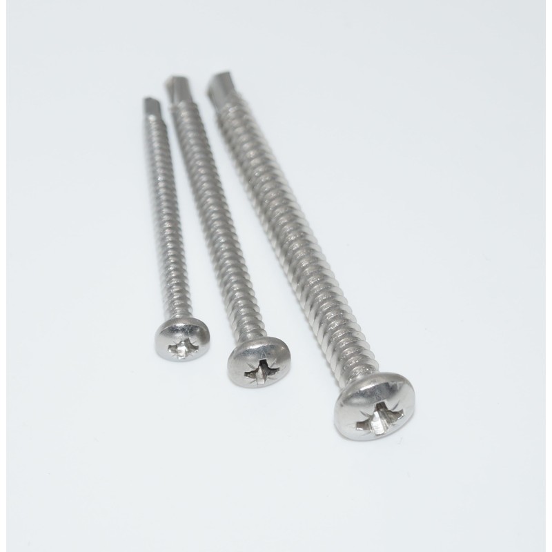 Pozidrive Drilling Screws 2.9 x 19 Pack of 20 Rounded
