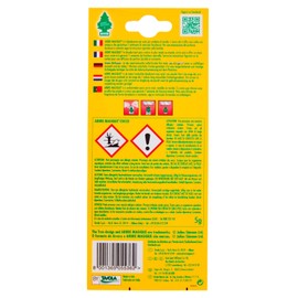 Arbre Magique Mono Auto-Lufterfrischer mit Zitronenduft, Duft frisch und fruchtig, hält bis zu 7 Wochen, hergestellt in Italien, 10 Stück