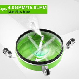 PWACCS 14" Pressure Washer Surface Cleaner, Stainless Steel Surface Cleaner for Power Washer, Pressure Washer Attachment for Cleaning Driveways, Patios, Sidewalks, and Decks, 1/4" Quick Connect