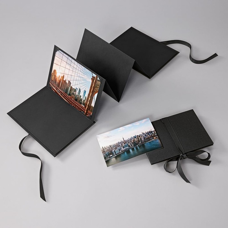 Semikolon Leporello Classico Photoalbum, Black b6