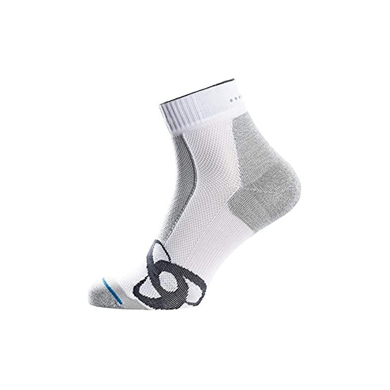 ODLO Unisex's Quarter LIGHT Socks, White, Size 45-47