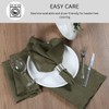 Threadvista 100% Linen Dinner Napkins - Set of 6 Prewashed