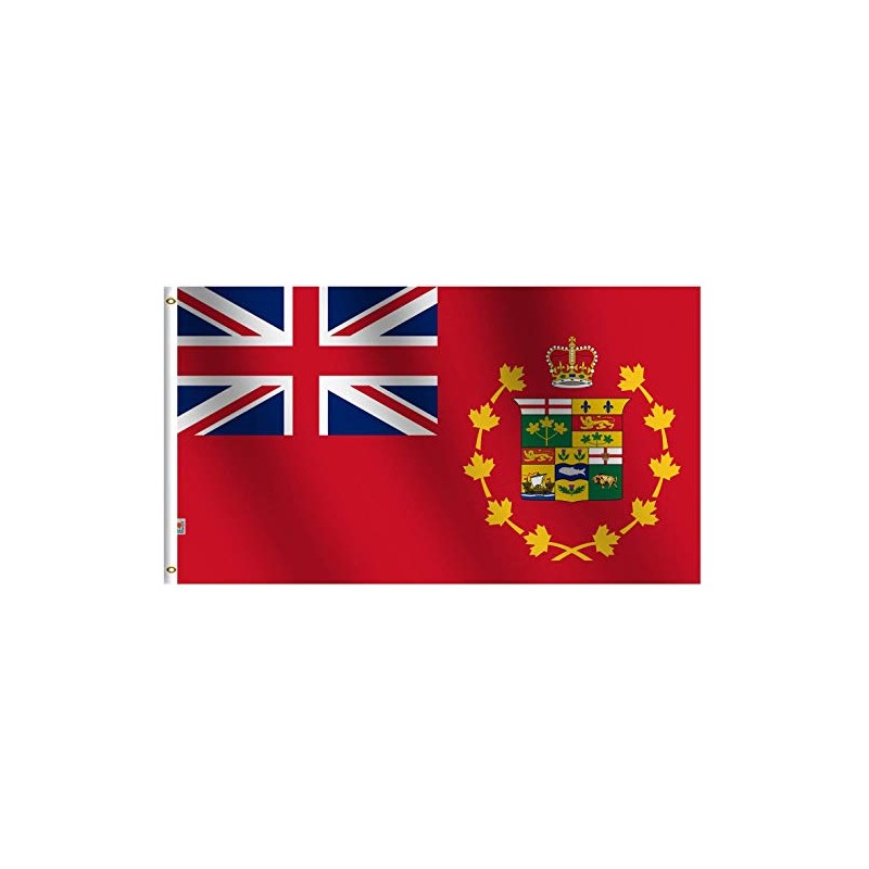 Rhungift Old Antique Canadian Provinces Royal RED Ensign Flag 2.5X5