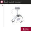 Paulmann 95593 3-Step-Dim Circle URail LED Rail spot 180lm 5W