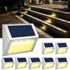 JSOT Solar Lights Outdoor for Deck,Waterproof Solar Powered Steps Light