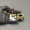 usa Standard COYOTE 5.0 Emblem Badges GOLD On BLACK EDITION