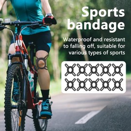 Kinesiology Tape Knee Precut,Breathable Sport Tape | Breathable Knee Support Supplies, Set of 10 Muscle Patch Strips for Mountain Climbing Fitness