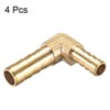 sourcing map 8mm to 6mm Barb Brass Hose Fitting 90