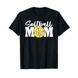 Softball Mom Number #44 T-Shirt