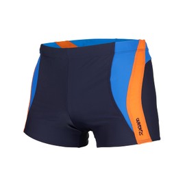 Zagano Adam Lipski Bape Men's Swimming Trunks 2376 6 Dark Blue/Orange Size L, 01. Dark blue/orange