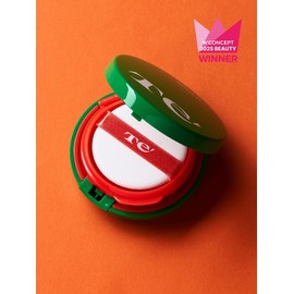 [W Concept Exclusive][Terimi Pouch Giveaway] Full Green 35 Tone-Up Sun Cushion Set (Main Product + 2 Refills) / [W컨셉 단독][테리미파우치증정] 풀 초록35 톤업 선쿠션 세트 (본품+리필 2개)
