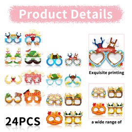 24 Stück Oktoberfest Deko,Oktoberfest Fotobox,Oktoberfest Accessoires Partybrille,Bier Sonnenbrille,Bayrische Dekoration,Partybrille Foto Requisiten,Lustige Brillen Bierfest Fotobox Kinder Erwachsene
