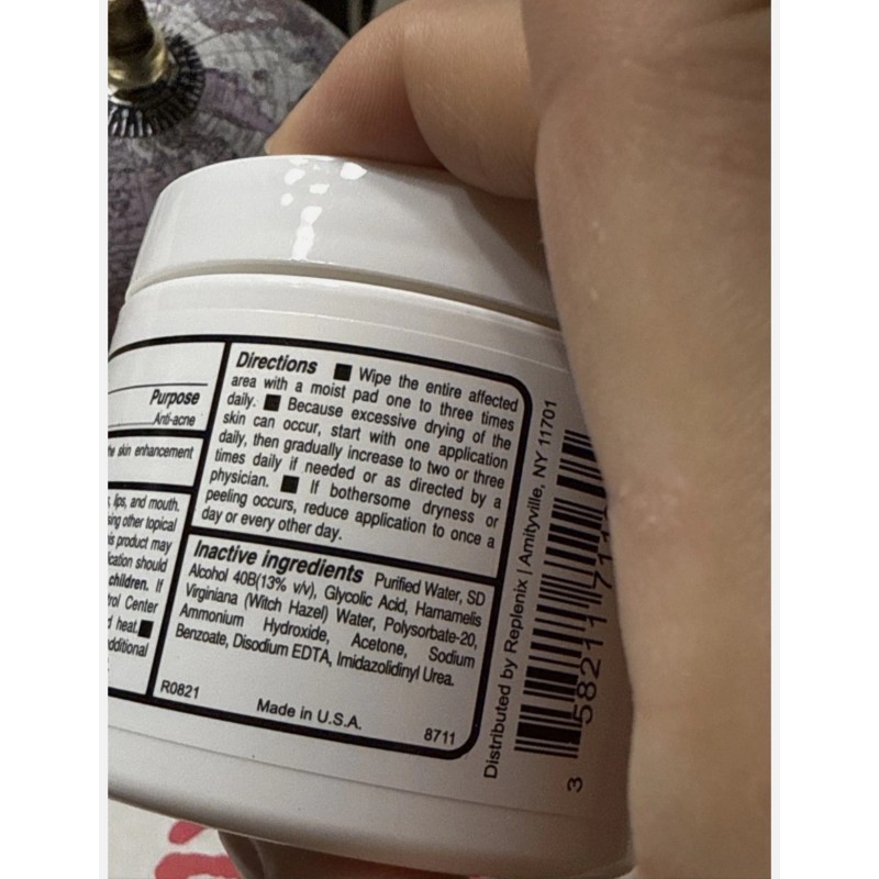 Replenix Gly-Sal Clarifying Acne Pads 60-Pads Exp 8/27 Fresh Batch!