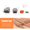 ZNDAW DT 8 Pin Connector Kit, 16 AWG Automotive Waterproof