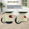 YuYBrightmi 4 Pcs 40F Leveling Machine Caster, Top Plate Leveling