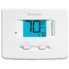 Braeburn Single-Stage Dual Powered Non-Programmable Thermostat, White, 2" LCD Display,