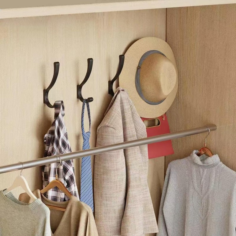 Hanging Coat Hooks Wall Mount,4PCS Large Coat Hanger Wall Hangers