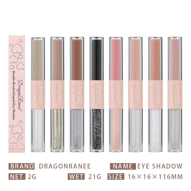 Double Ended Liquid Eyeshadow, 2-in-1, Brightening Eye Shadow Liquid Highlighter
