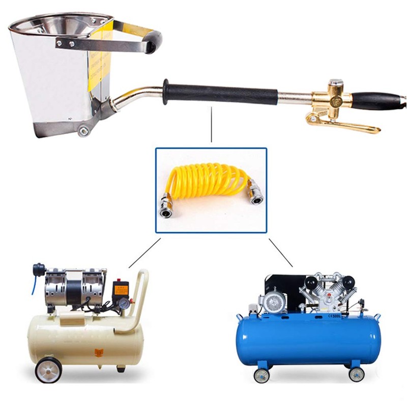 Beduan 4 Jet Pneumatic Cement Mortar Sprayer Gun Plaster Stucco