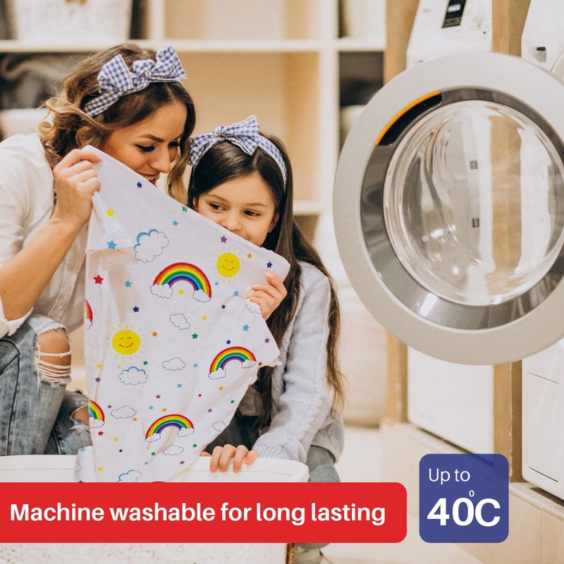 DTEX HOMES 2 x Cot Bed Sheets Super Soft Breathable