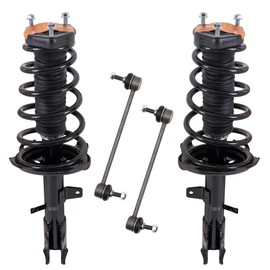 KUIPERAUTO 4PCS Rear Struts Assembly Sway Bars Links Kit Compatible for 2004-2007 Toyota Highlander 04-06 Lexus RX330 07-09 RX350 06-08 RX400h 172215 172216 Struts Stabilizer Sway Bar