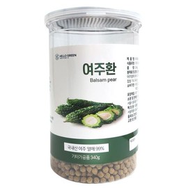 헬로우그린 국산 햇 여주환 340g 대용량 건여주 고과 Hello Green Domestic Sunlight Bitter Melon Powder 340g Large Size Dried Bitter Melon Ground