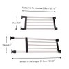 BAOYOUNI Expandable Shelf Closet Tension Rod Adjustable Shelving Unit Storage