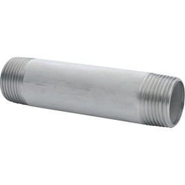 TRUSCO 20AX100L TNL20AX100L Threaded Pipe Fittings, SUS Bidirectional Nipple