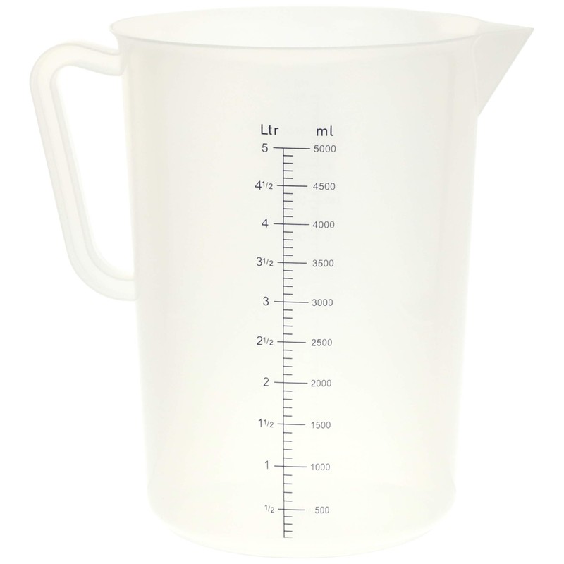 M.T. Torimatsu AS ONE MTI Polypropylene Measuring Cup 5.0L Made
