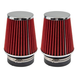 Suride Cold Air Intake Kit with Filter Heat Shield for 2008-2012 C300 C350 3.0L 3.5L V6 (Red)