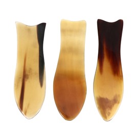 FOMIYES 3pcs Horn Gua Sha Scraping Massage Tool Scratch Massage Tool Ox Horn Massage Boards Massaging Board Massaging Supplies Gua Sha Scraping Board Scraping Plates Gua Sha Board