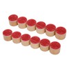 12Pcs Birthday Stamps Wooden Handle Assorted Style Clear Pattern Wooden