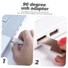 DOITOOL 2pcs USB Adapter Right Angle USB a Male to