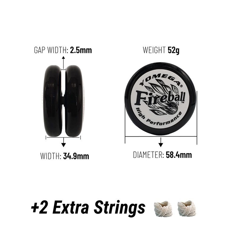 Yomega Fireball YoYo -HIGH Performance Responsive Transaxle Yoyo, Great for
