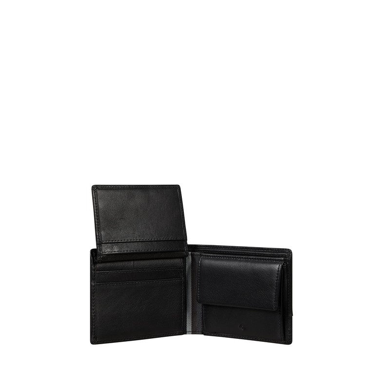 Samsonite Flagged SLG Wallet, 10.5 cm, Black, Black (Black), Credit