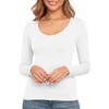 Long Sleeve Tee Shirts for Womens White Going Out Tops