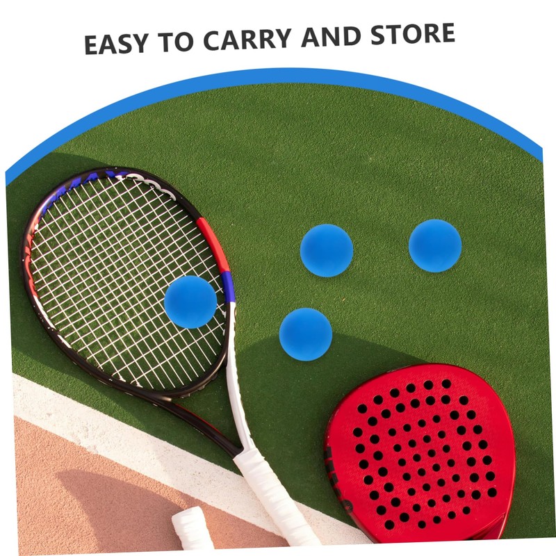Gatuida 4 Pcs Rubber Squash Balls for Training Lightweight Bouncy