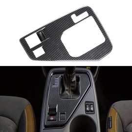 INTGET Small Gear Panel Cover for 2024 2025 Crosstrek/Impreza Accessories Carbon Fiber Plastic Center Console Gear Shift Panel Cover for 2025 Crosstrek(Small Gear Panel Cover)