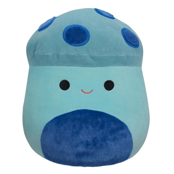 Squishmallows Original 16-Inch Ankur Teal Mushroom with Fuzzy Blue Spots