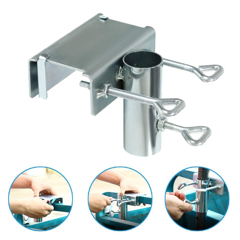 Balcony Parasol Fixed Holder, Patio Umbrella Holder Clip, Deck Umbrella