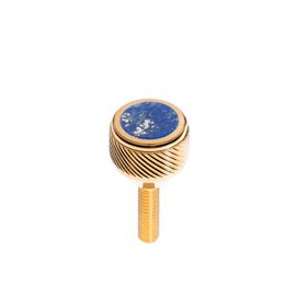 saxophone Neck Screws Heavy 135 by KGU Music for alto, tenor, soprano, baritone sax for Selmer,Yanagisawa,Jupiter,Couesnon (24K Gold, Lapis Lazuli)