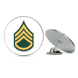 NYC Jewelers US Army Staff Sergeant Rank Metal 0.75" Lapel Hat Pin Tie Tack Pinback