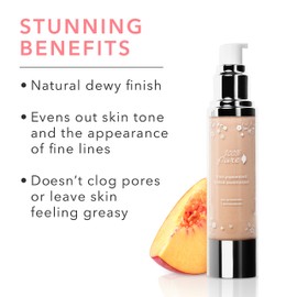 100% PURE Tinted Moisturizer Anti-Aging Face Makeup - Fruit Pigmented Alpine Rose Light to Medium Coverage & Dewy Glow - Lightweight Foundation Fair Skin w/Pink Undertone - Vegan - 1.7 Fl Oz