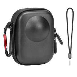 AMAZEAR Case for DJI OSMO 360 Accessories, Carrying Case for OSMO360 with Hand Strap PU Leather Waterproof Black