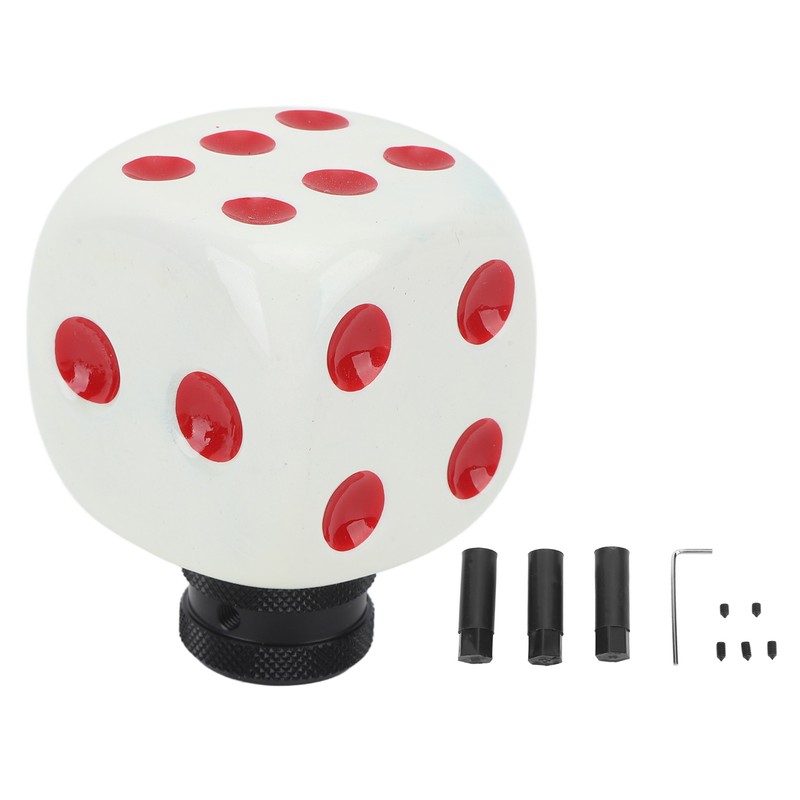 Dice Shape Shift Head Resin Gear Shifting Lever Knob Transmission