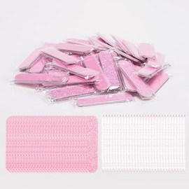 Mini limas de uñas de grano 240, con punta de cristal, empaquetadas individualmente, aptas para uñas de manos y pies, 30 unidades.