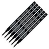 6 X Schmidt 888 Rollerball Refill - Medium - Black