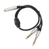 6.35mm Splitter Cable Female to Dual Male Gold Plated Plug