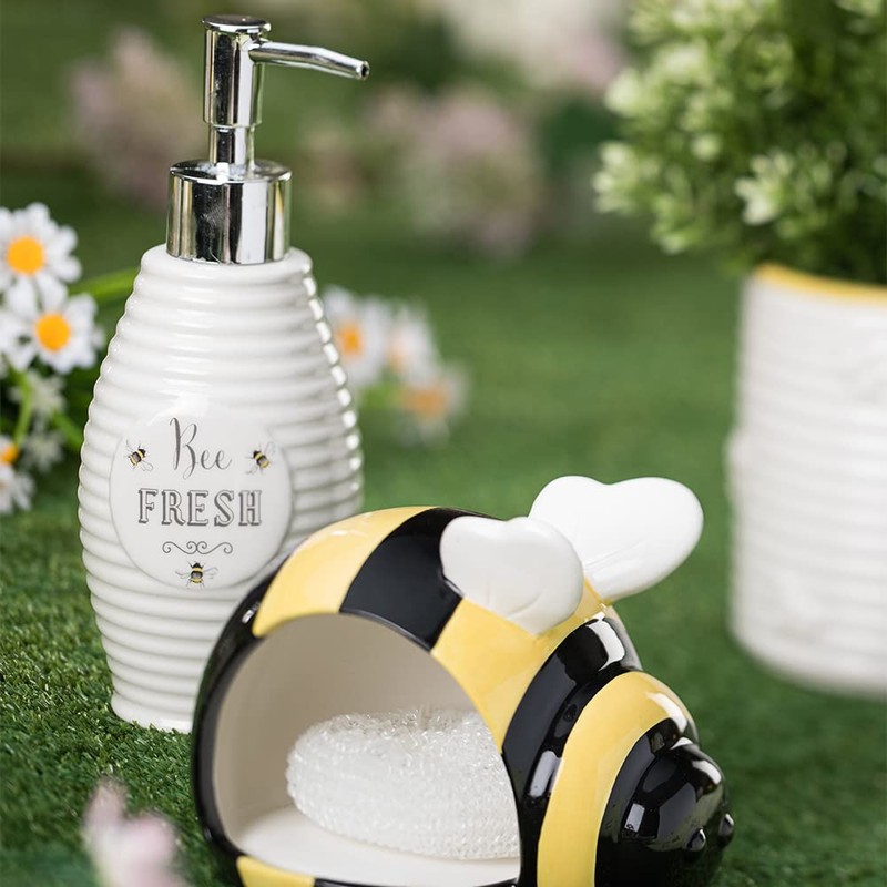 English Tableware Co. Bee Happy Soap Dispenser