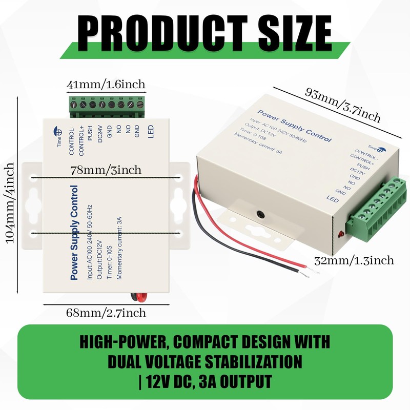 Yunsailing 2 Pack K80 12V 3A Power Supply Control for